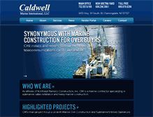 Tablet Screenshot of caldwellmarine.com